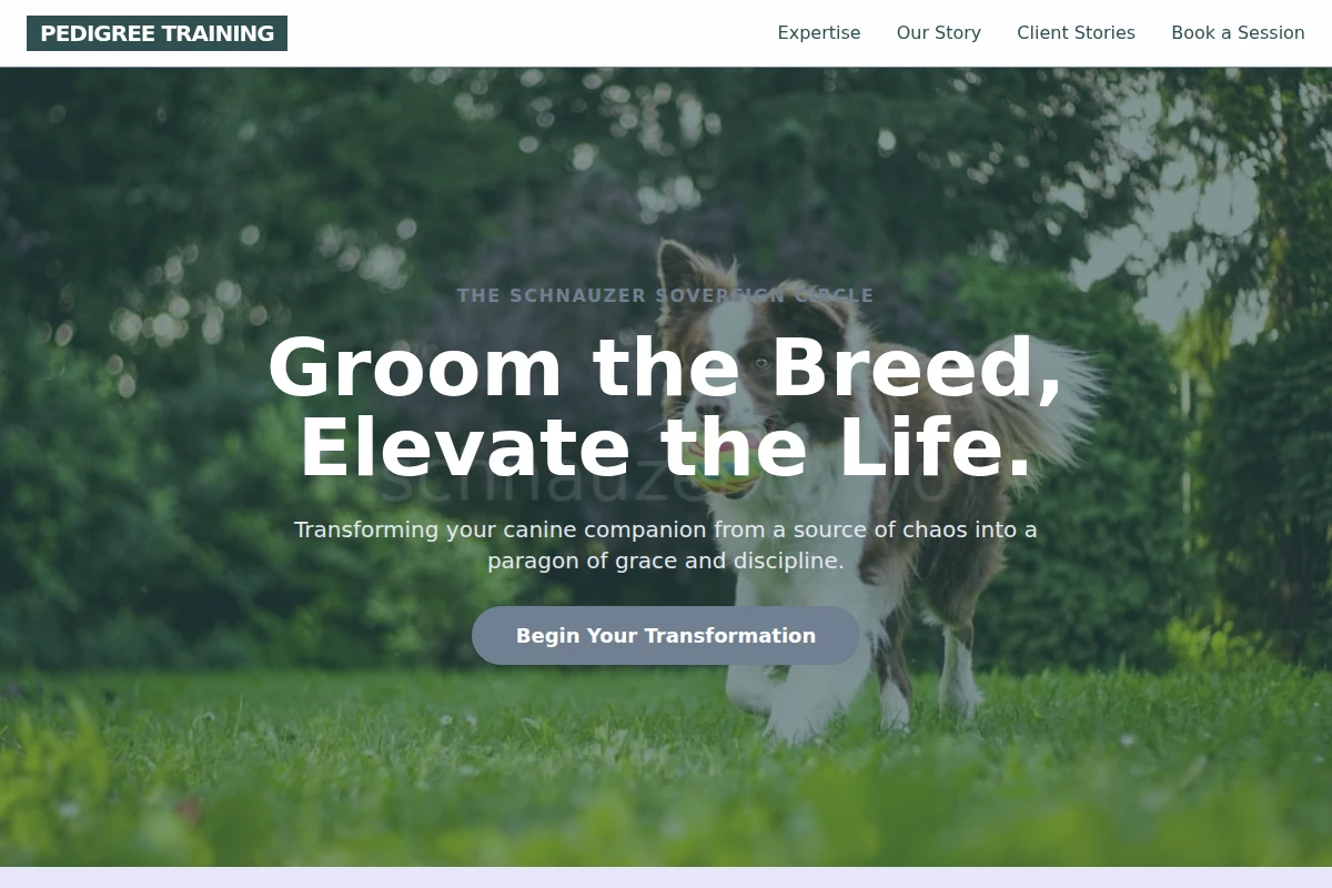 Pedigree Dog Training