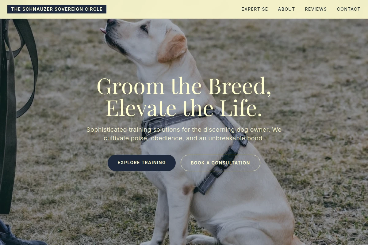 Minimalist Dog Training